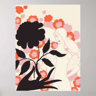 Erté - Black Ro Poster