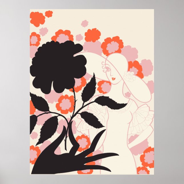 Erté - Black Ro Poster (Framsidan)