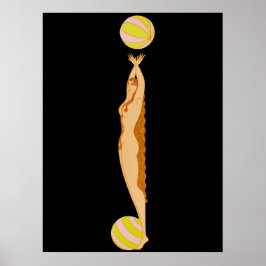 Erté - Brev J från Alphabet Suite 1976 Poster