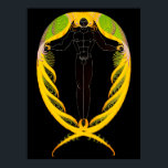 Erté - Brev P från Alphabet Suite, 1976 Poster<br><div class="desc">Erté - Brev P från Alphabet Suite,  1976</div>