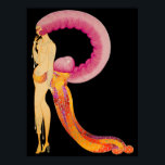 Erté - Brev R från Alphabet Suite, 1976 Poster<br><div class="desc">Erté - Brev R från Alphabet Suite,  1976</div>