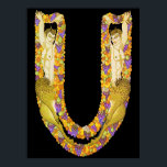 Erté - Brev U från Alphabet Suite 1976 Poster<br><div class="desc">Erté - Brev U från Alphabet Suite 1976</div>