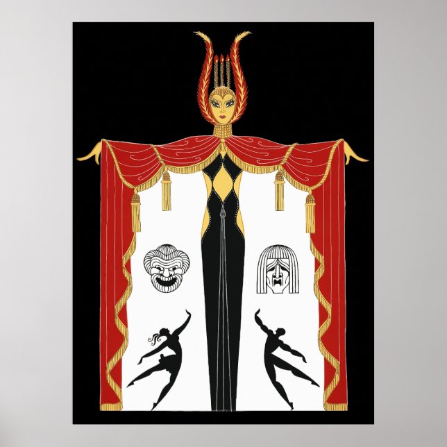 Erté - Broadway's in Mode [Nattversion] Poster (Framsidan)