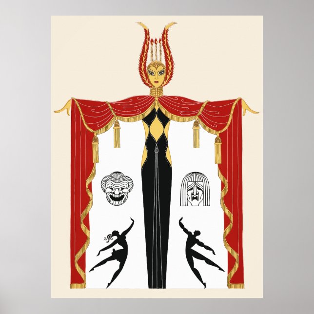 Erté - Broadway's in Mode Poster (Framsidan)