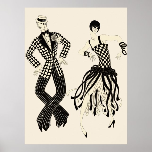 Erté - Charleston Couple Poster (Framsidan)