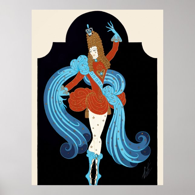 Erté - Costume for Prince Charming Poster (Framsidan)