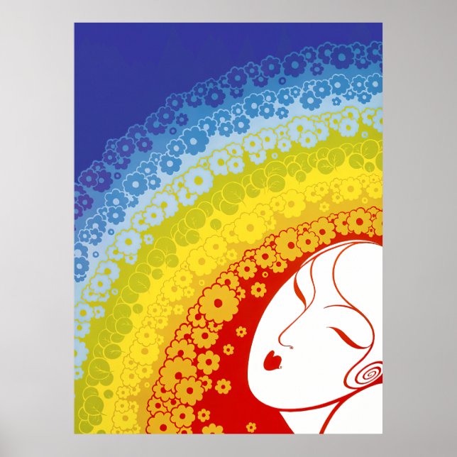 Erté - de 20 påminde om Suite, Rainbow Poster (Framsidan)