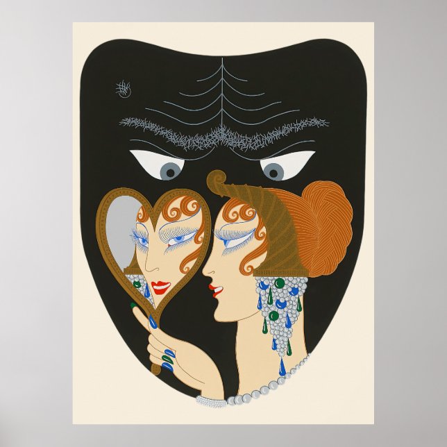 Erté - de sju dödssviterna, avund poster (Framsidan)