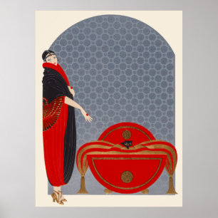 Erté - Emerald Ögon Poster