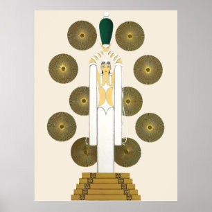 Erté - Emerald Vas Poster