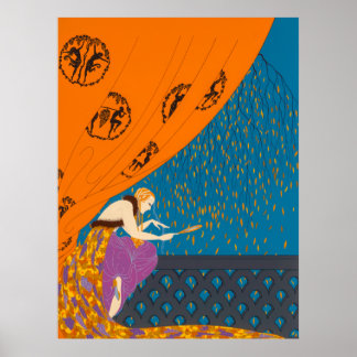 Erté - Fall Poster