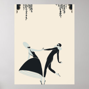 Erté - Figurer Dancing Poster