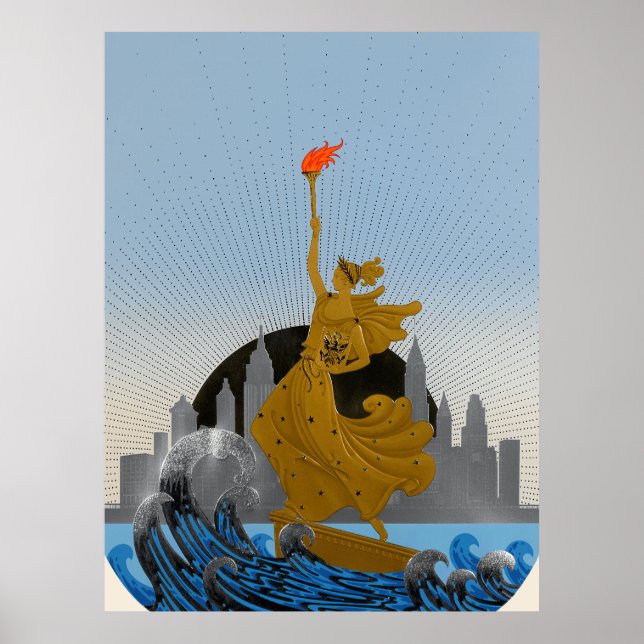 Erté - Frihetsgudinnan (dag) Poster (Framsidan)