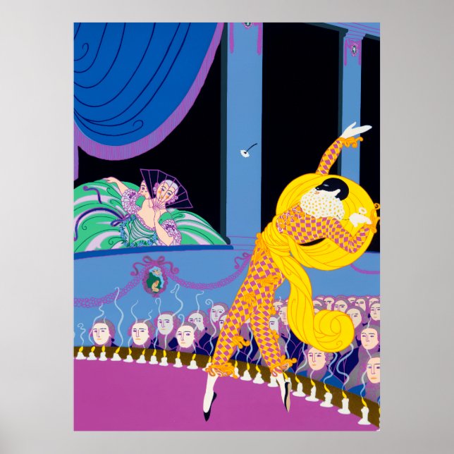 Erté - Harlequin Poster (Framsidan)