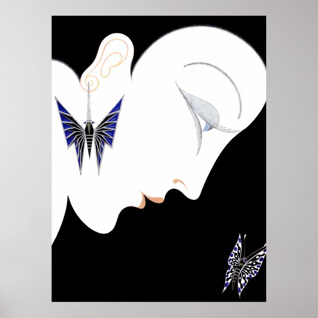 Erté - Harper's Bazaar, maj 1928 [Natt] Poster (Framsidan)