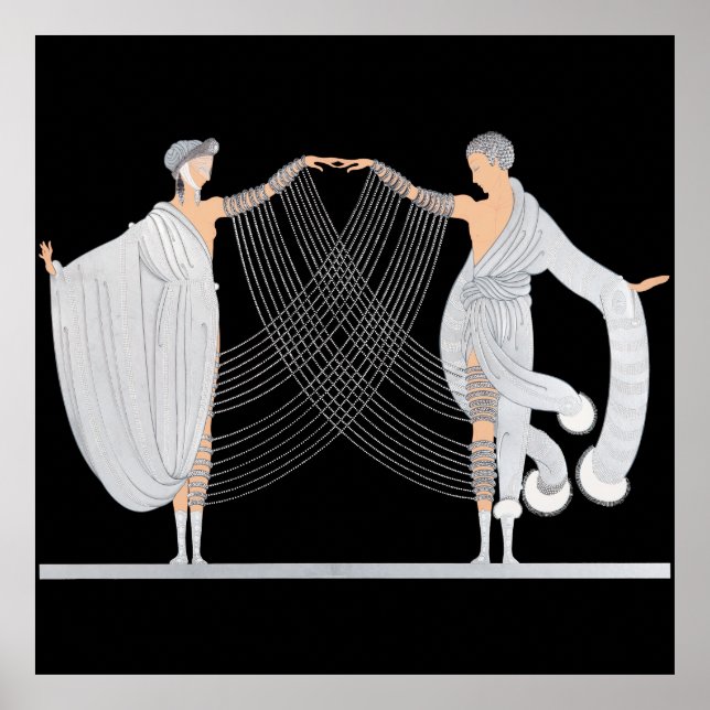 Erté - Kärlek & Passion Suite, Giftermål Dance Poster (Framsidan)