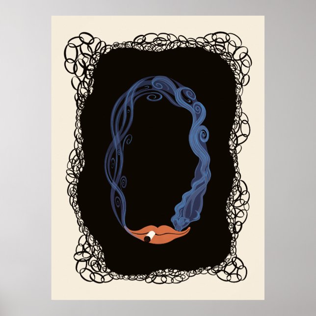 Erté - Numerals Suite, nummer 0 Poster (Framsidan)