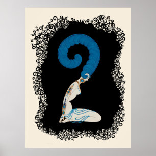 Erté - Numerals Suite, nummer 2 Poster