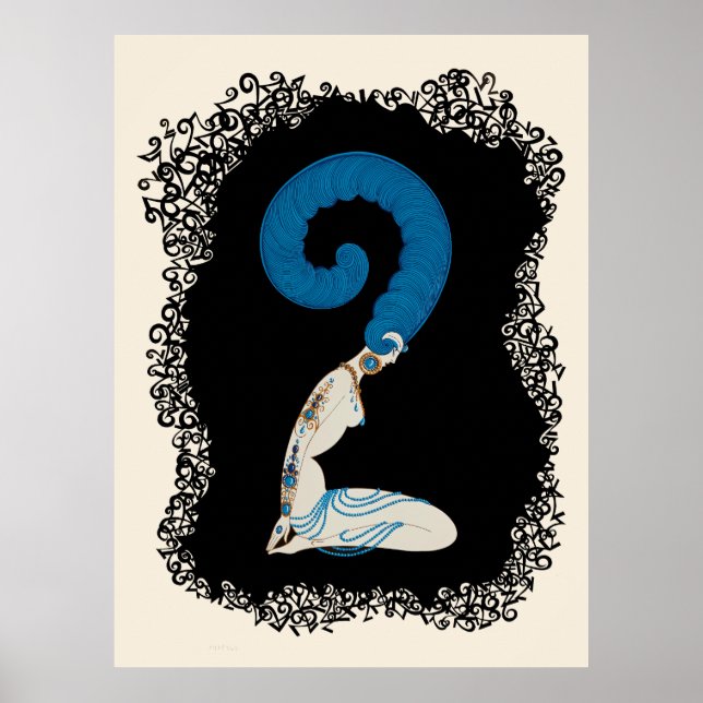 Erté - Numerals Suite, nummer 2 Poster (Framsidan)