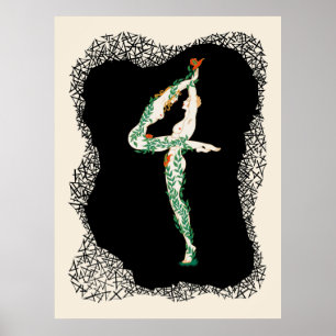 Erté - Numerals Suite, nummer 4 Poster