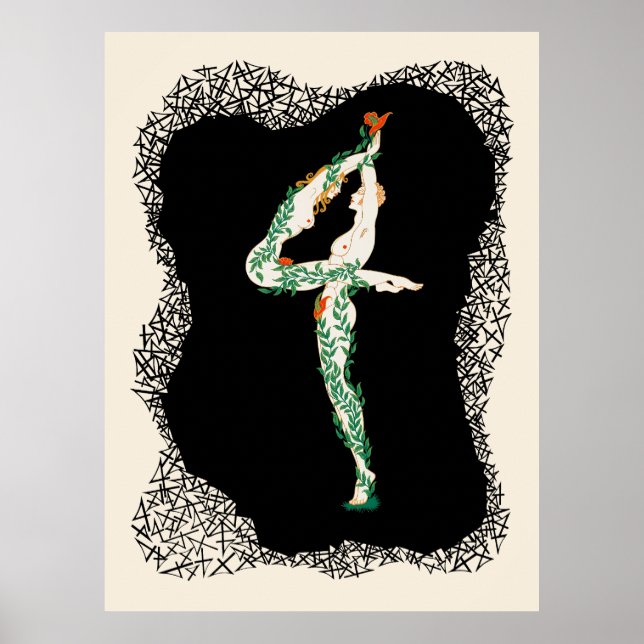 Erté - Numerals Suite, nummer 4 Poster (Framsidan)