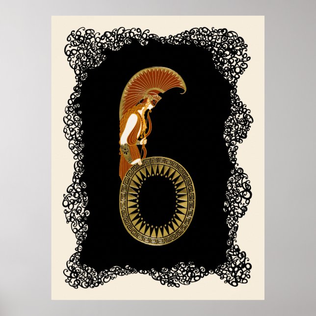 Erté - Numerals Suite, nummer 6 Poster (Framsidan)