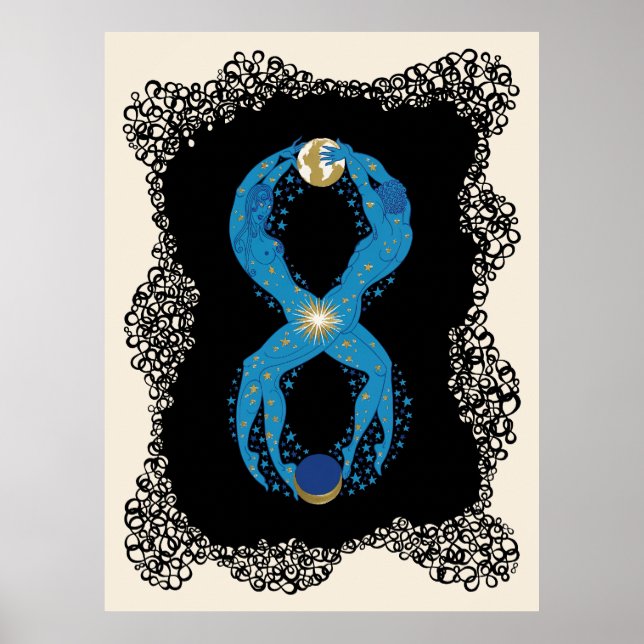 Erté - Numerals Suite, nummer 8 Poster (Framsidan)