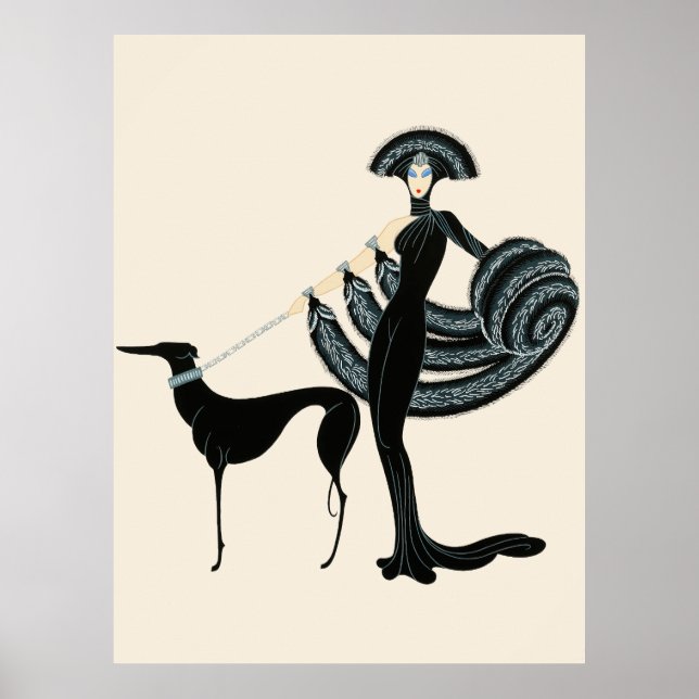 Erté - På teaterSuite, Symphony in Black Poster (Framsidan)