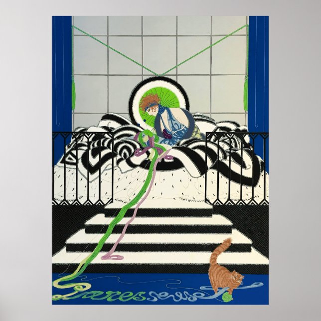 Erté - Paresseuse, 1980 Poster (Framsidan)