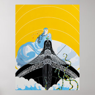 Erté - Sea Surprises Poster
