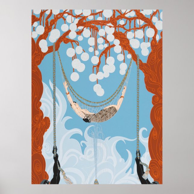 Erté - Spindelnät, 1980 Poster (Framsidan)