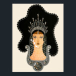 Erté - The Precious Stones Suite, Sapphire, 1969 Poster<br><div class="desc">Erté - The Precious Stones Suite,  Sapphire,  1969</div>