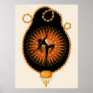 Erté - The Precious Stones Suite, Topaz, 1969 Poster