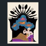 Erté - the Seven Deadly Sins Suite, Gluttony Poster<br><div class="desc">Erté - the Seven Deadly Sins Suite,  Gluttony</div>