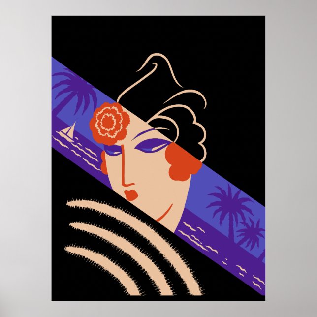 Erté - Winter Resorts [Nattversion] Poster (Framsidan)