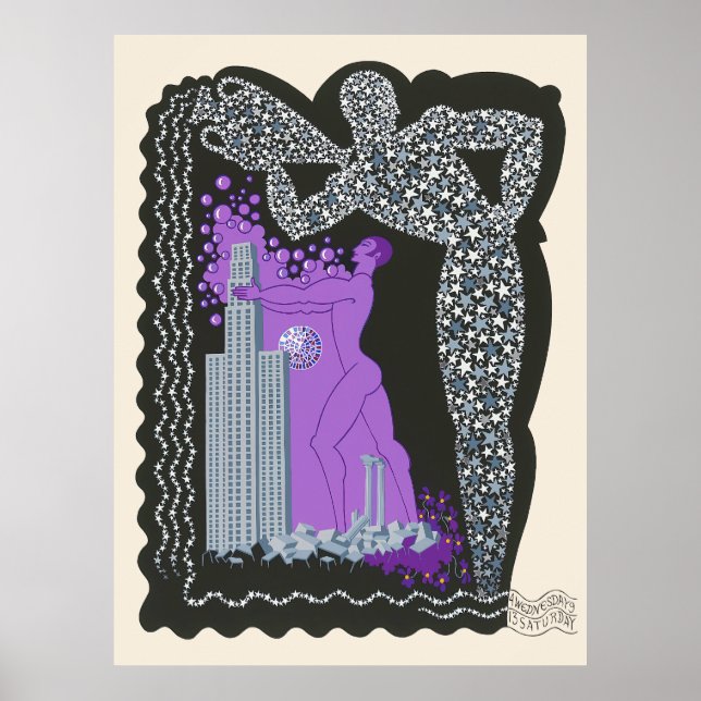 Erté - Zodiac Suite, Aquarius Poster (Framsidan)