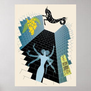 Erté - Zodiac Suite, Capricorn Poster