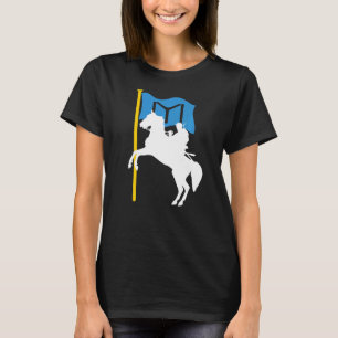 Ertugrul Gazi Riding Horse Kayi Flagga Ertugrul T Shirt
