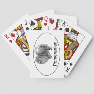 Eruo Pomeranian Hund Spel Kort