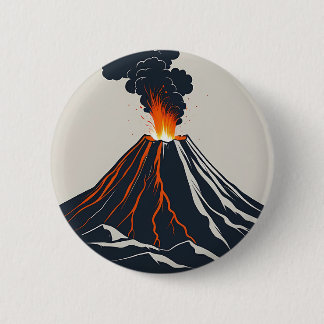 Erupting Volcano Modern Art Illustration Knapp