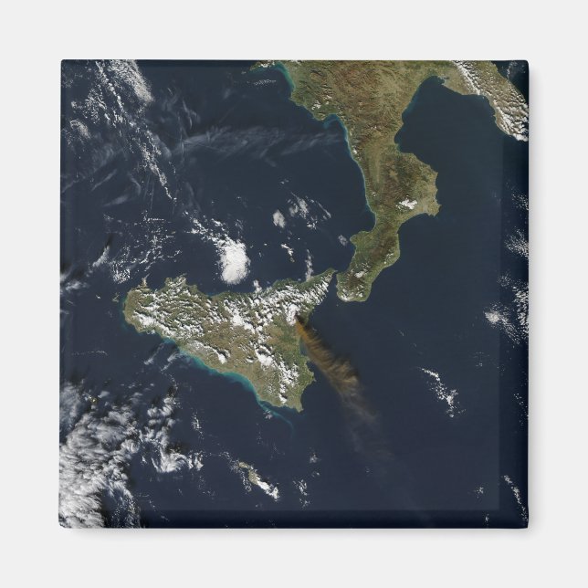 Eruption av Mt Etna på Sicilien Magnet (Framsidan)