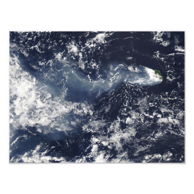 Eruption av Piton de la Fournaise, Reunion Isla Fototryck (Framsidan)