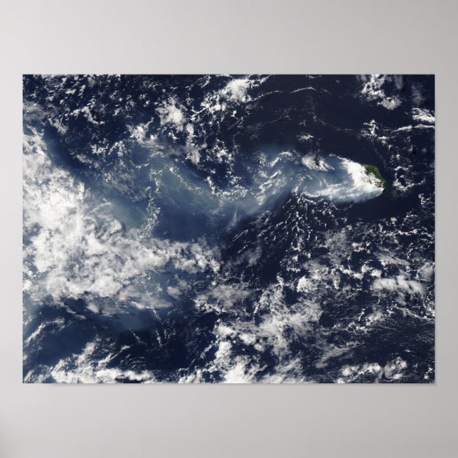 Eruption av Piton de la Fournaise, Reunion Isla Poster (Framsidan)