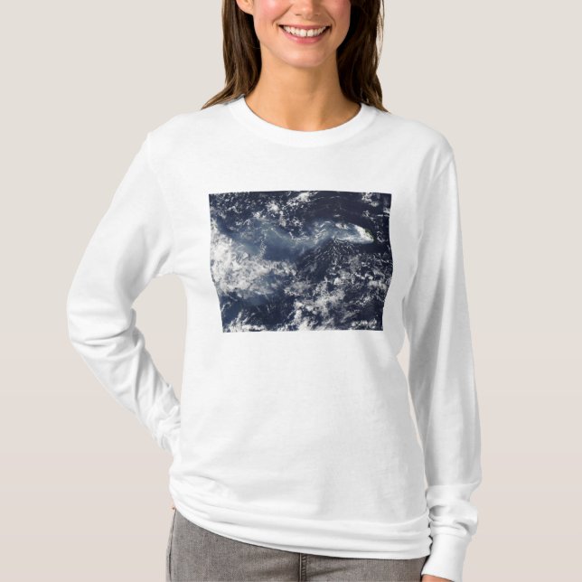 Eruption av Piton de la Fournaise, Reunion Isla Tee (Framsida)