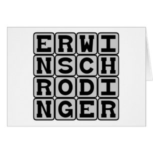 Erwin Schrodinger, Quantum Theorist Hälsningskort
