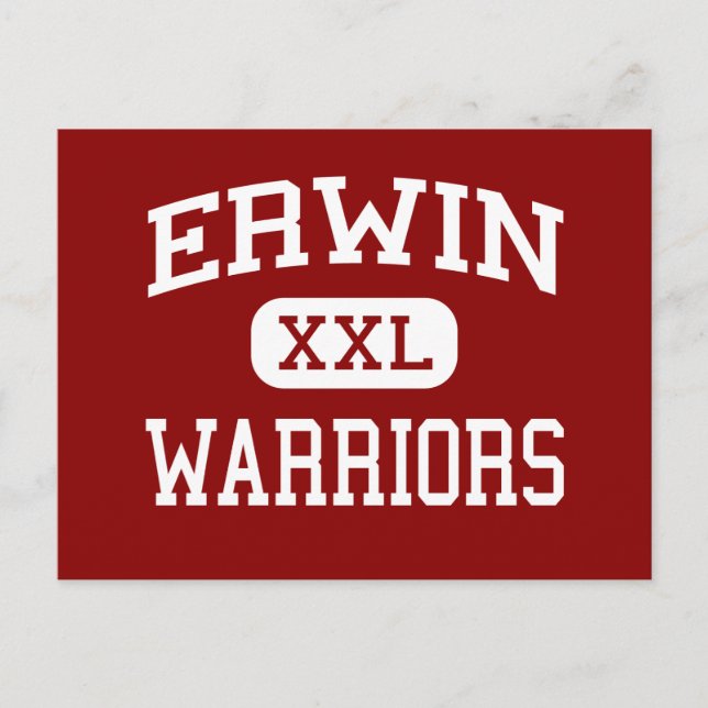 Erwin - Warriors - Mitten - Asheville Vykort (Framsida)