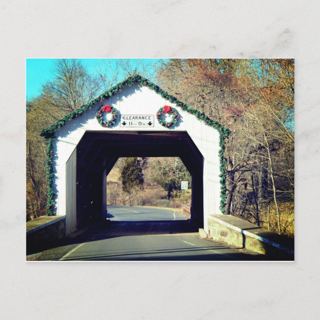 Erwinna Covered Bridge Vykort (Framsida)