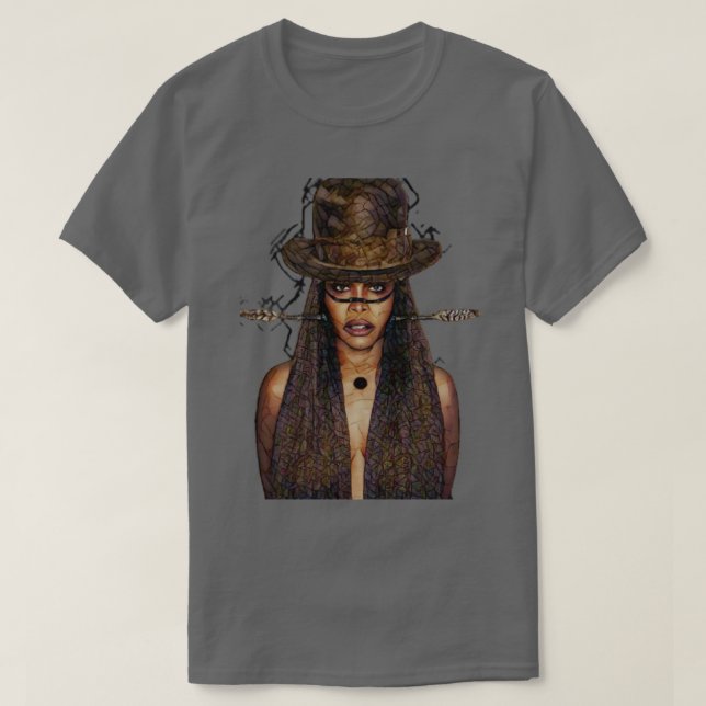 Erykah Badu-återsändaren för vintage T Shirt (Design framsida)