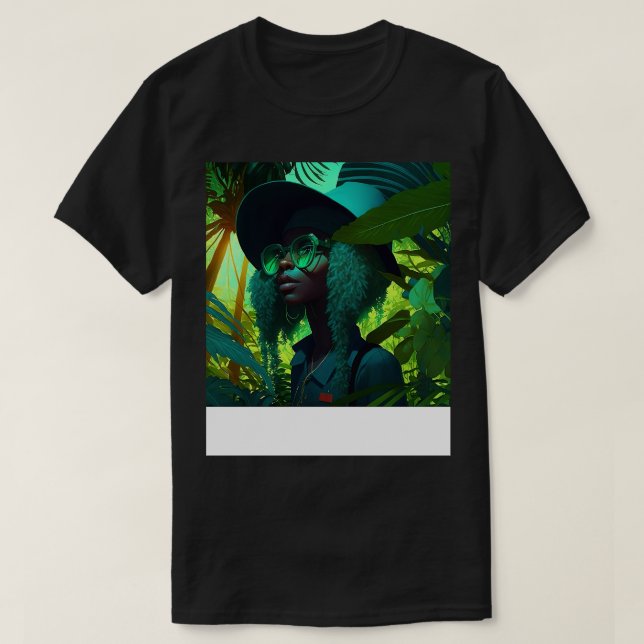 Erykah Badu Original Fläkt Art T Shirt (Design framsida)