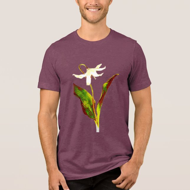 Erythronium Grandiflorum  T Shirt (Framsida)